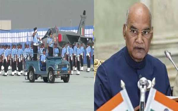 कोविंद ने वायुसेना दिवस के मौके पर दी सेना के जवानों को बधाई